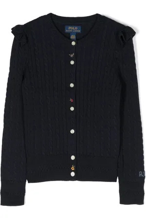 Ralph Lauren Floral-embroidered cotton cardigan