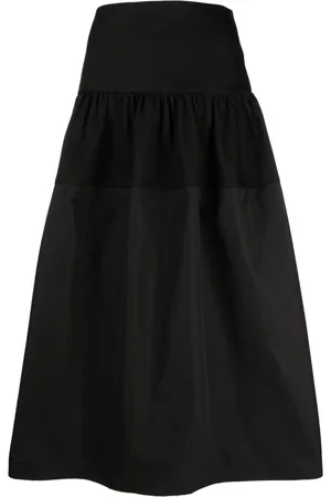 Jil Sander Tiered cotton skirt