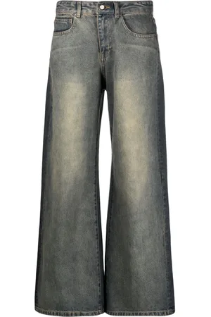 JNBY Wide-leg gradient-effect jeans