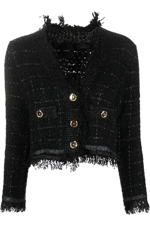 Pinko Basket weave cropped jacket