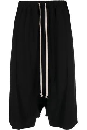 Rick Owens Drop-crotch drawstring shorts
