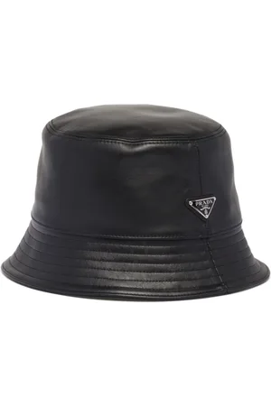 Prada Leather bucket hat