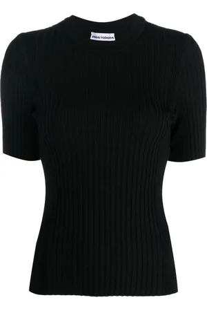 Paco rabanne Ribbed-knit wool-blend top