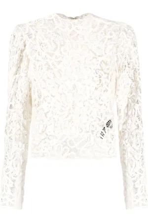 Isabel Marant Neline lace long-sleeve top