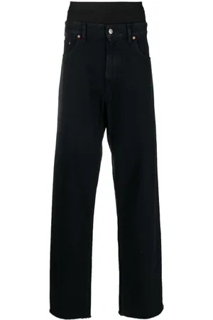 Maison Margiela Layered-effect straight-leg jeans