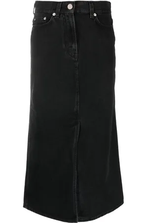 Loulou de Saison Organic-cotton midi skirt