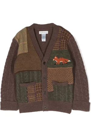 Ralph Lauren Patchwork-pattern wool cardigan