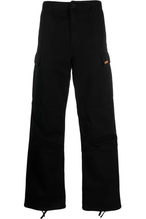 Heron Preston Logo-tag wide-leg trousers