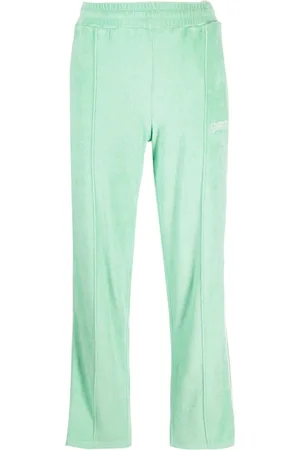 Sporty & Rich New Serif logo-embroidered track pants