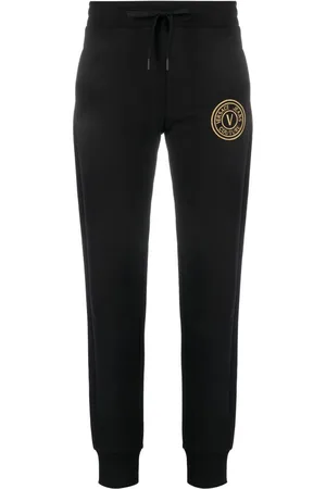 VERSACE V-Emblem print track pants