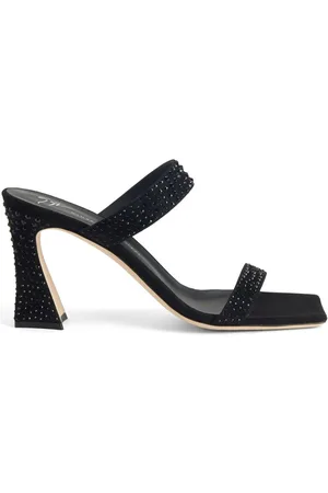 Giuseppe Zanotti Flaminia 85 mm velvet sandals
