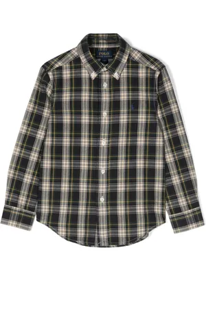 Ralph Lauren Pony-motif plaid cotton shirt