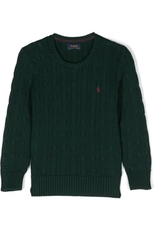 Ralph Lauren Polo Pony cable-knit cotton jumper