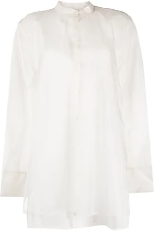 Rohe Button-up band-collar blouse