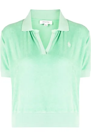 Sporty & Rich Logo-embroidered polo top