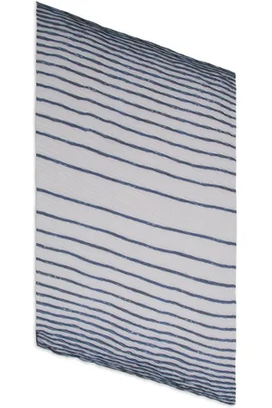 Emporio Armani Striped sheer-finish scarf