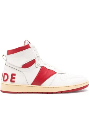 Rhude Rhecess high-top leather sneakers