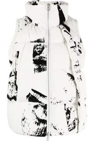 Y-3 Graphic-print padded gilet