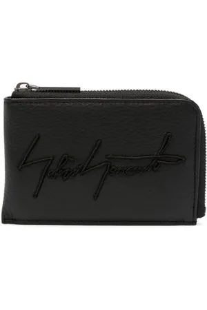 YOHJI YAMAMOTO Logo-patch leather wallet