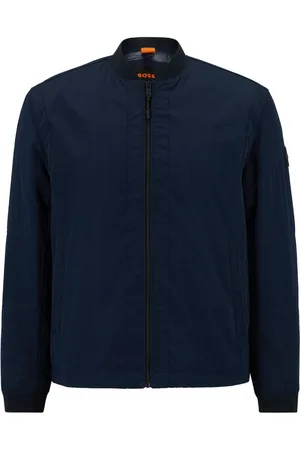 HUGO BOSS Othmar logo-patch bomber jacket