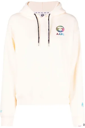 A Bathing Ape Logo-embossed cotton hoodie