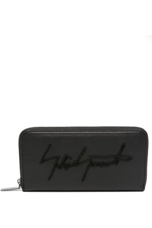 YOHJI YAMAMOTO Logo-embossed leather wallet