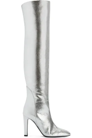 Giuseppe Zanotti Hattie 105mm metallic knee-high boots
