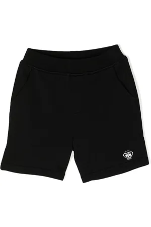 MOSTLY HEARD RARELY SEEN Mini skull-embroidered track shorts