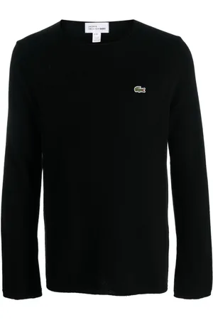 Comme des Garçons X Lacoste intarsia-knit wool sweater