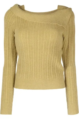 B+AB Square-neck knitted jumper