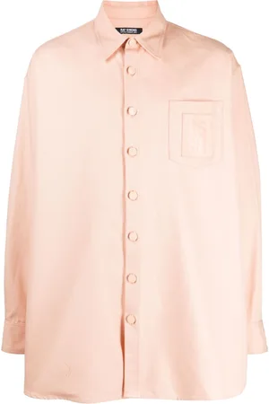 RAF SIMONS Logo-patch cotton shirt