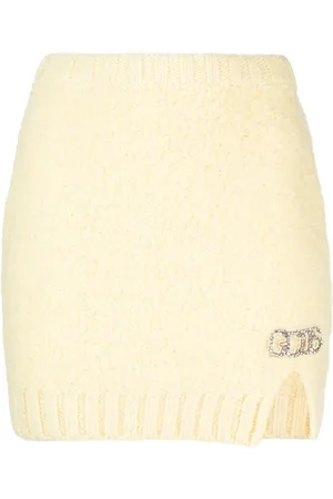 GCDS Hairy logo-plaque miniskirt