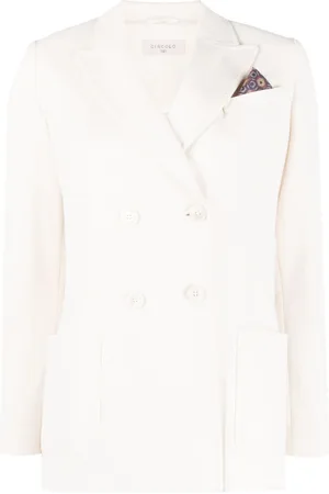 Circolo Double-breasted cotton blazer