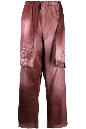 Maison Mihara Yasuhiro Layered-design brushed-effect trousers