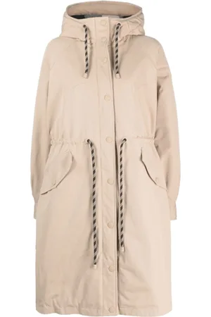Woolrich Long-line drawstring parka coat