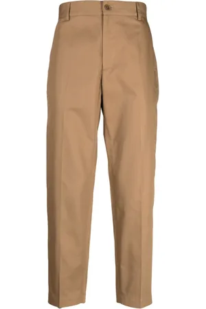 Maison Kitsuné Straight-leg cotton trousers