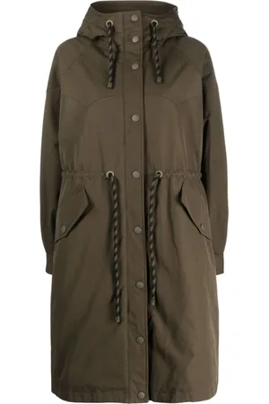Woolrich Long-line drawstring parka coat