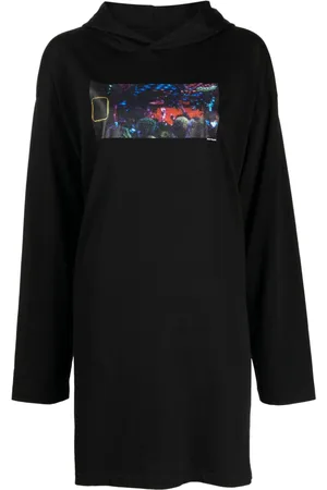 Maison Margiela Numbers-motif cotton dress