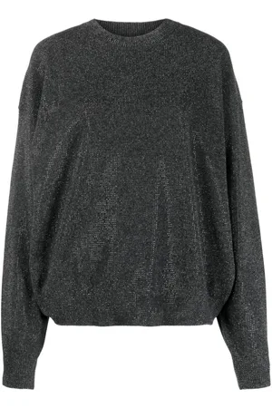 Alexander Wang Rhinestone-embellished wool jumper