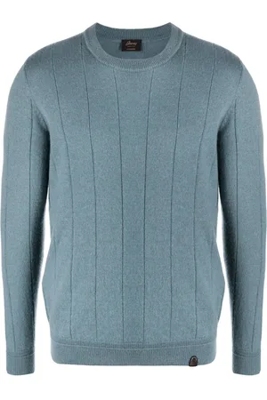 BRIONI Logo-patch cashmere jumper