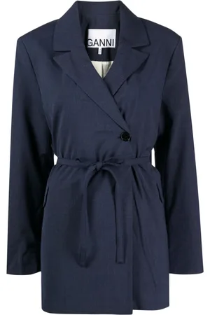 Ganni Tie-waist jacket