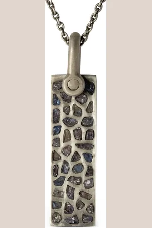 PARTS OF FOUR Plate sterling necklace