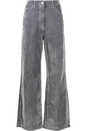 Msgm Logo-patch wide-leg trousers