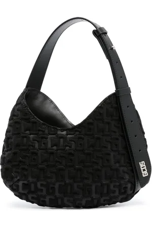 GCDS Comma monogram-embossed small shoulder bag