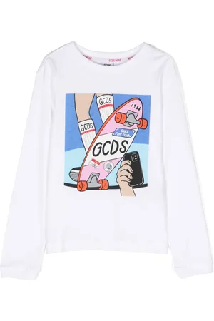 GCDS Printed cotton sweatshirt