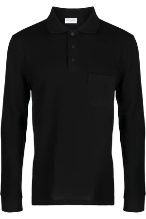 Saint Laurent Logo-embroidered polo shirt