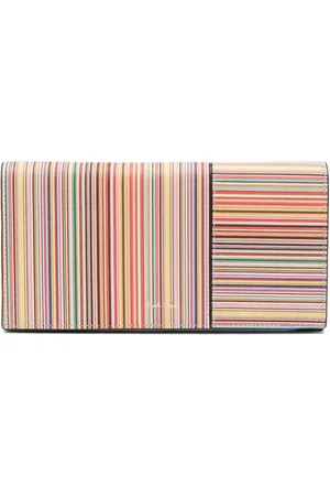 Paul Smith Stripe-print leather wallet