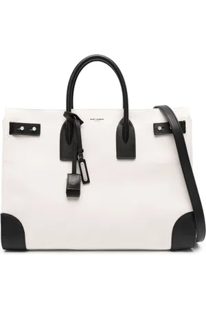 Saint Laurent Large Sac De Jour canvas tote bag