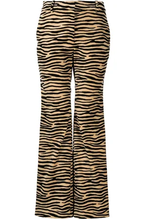 Paco rabanne Tiger-print straight-leg trousers