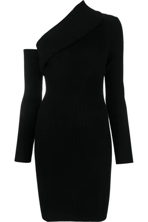 FEDERICA TOSI Off-shoulder ribbed-knit dress